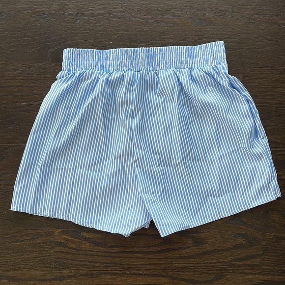 Blue and white stripe boxer shorts - Picture 2 of 2